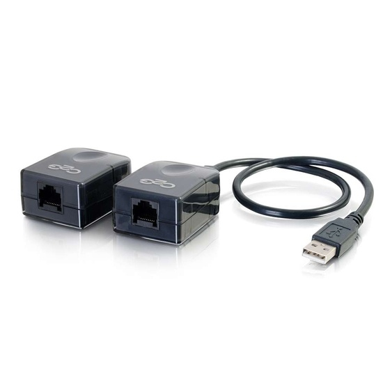 C2G USB 1.1 Over Cat5 Superbooster™ Extender Dongle Kit