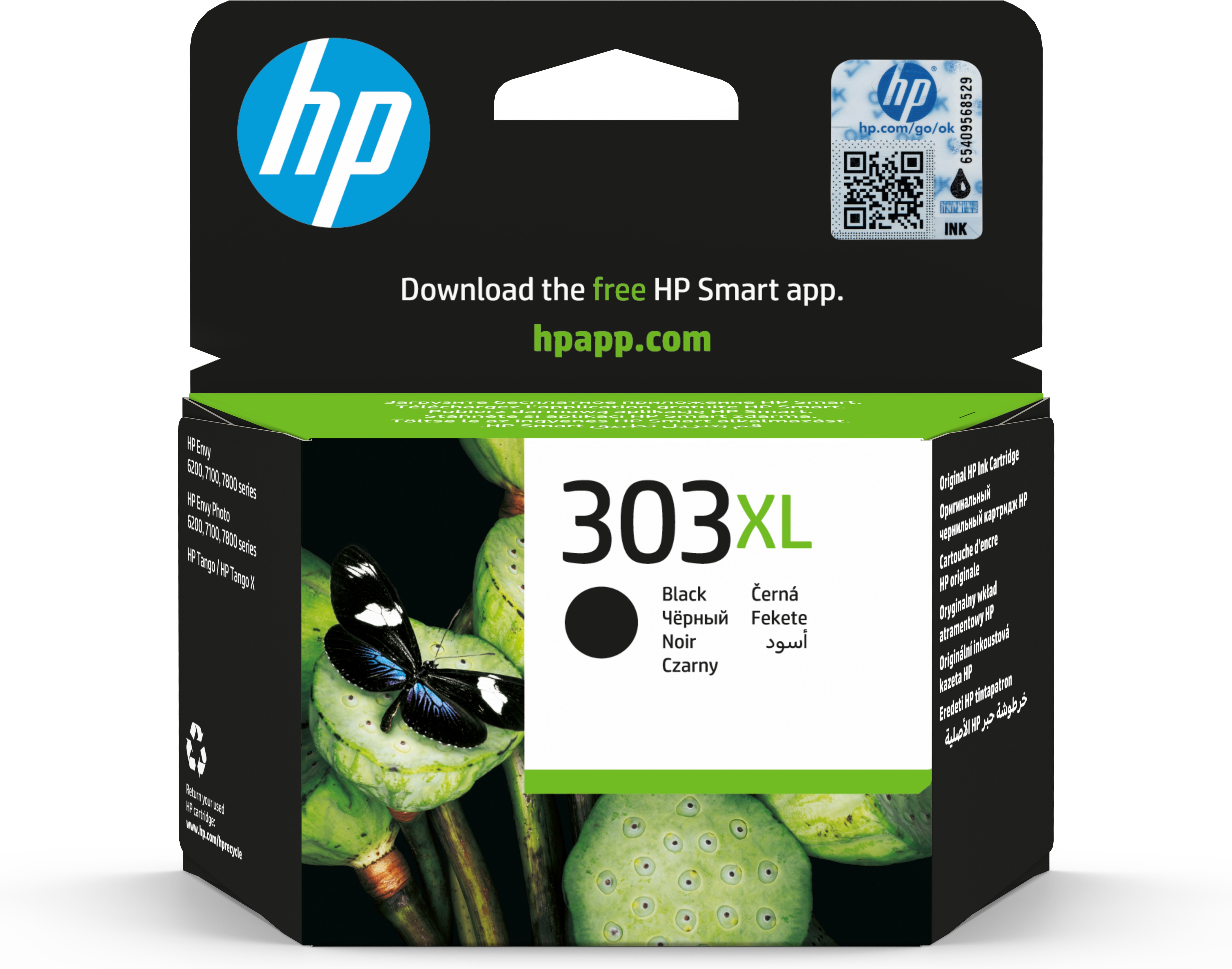 HP 303 XL Black Original Ink Cartridge, Single, Instant Ink Compatible