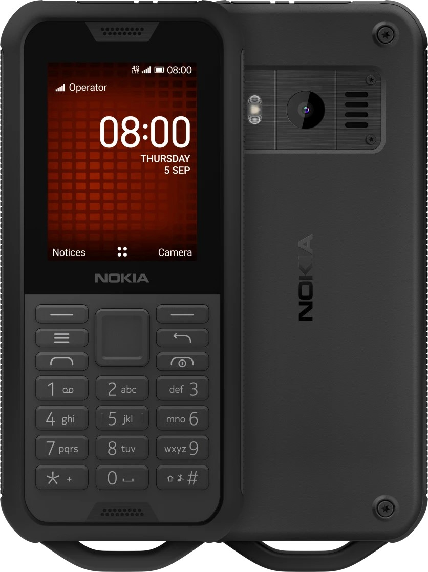 uhøjtidelig Bløde fødder Græsse Nokia 800 Tough 6.1 cm (2.4") 161 g Black Camera phone